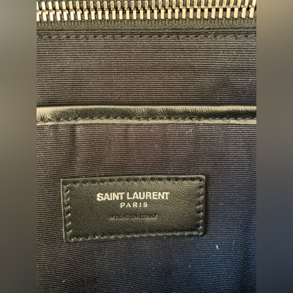 Brand new Saint Laurent YSL CLASSIC CITY SEQUIN BACKPACK IN NERO-ARGENTO. - Picture 2 of 11